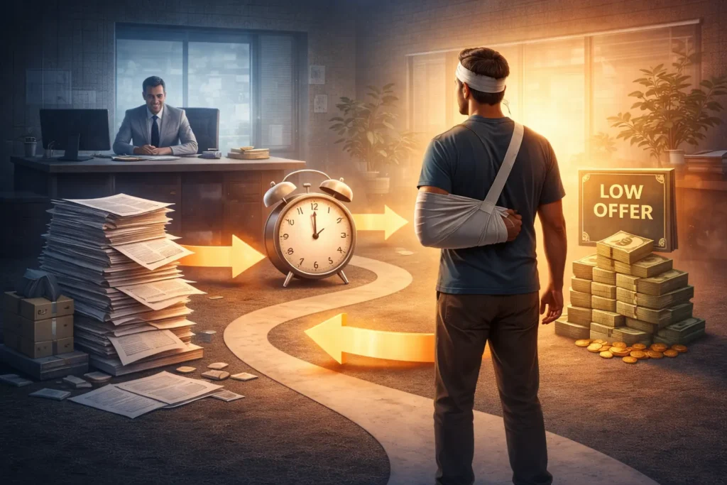 insurance delay tactics obstacles personal injury claim paperwork low offer clock georgia