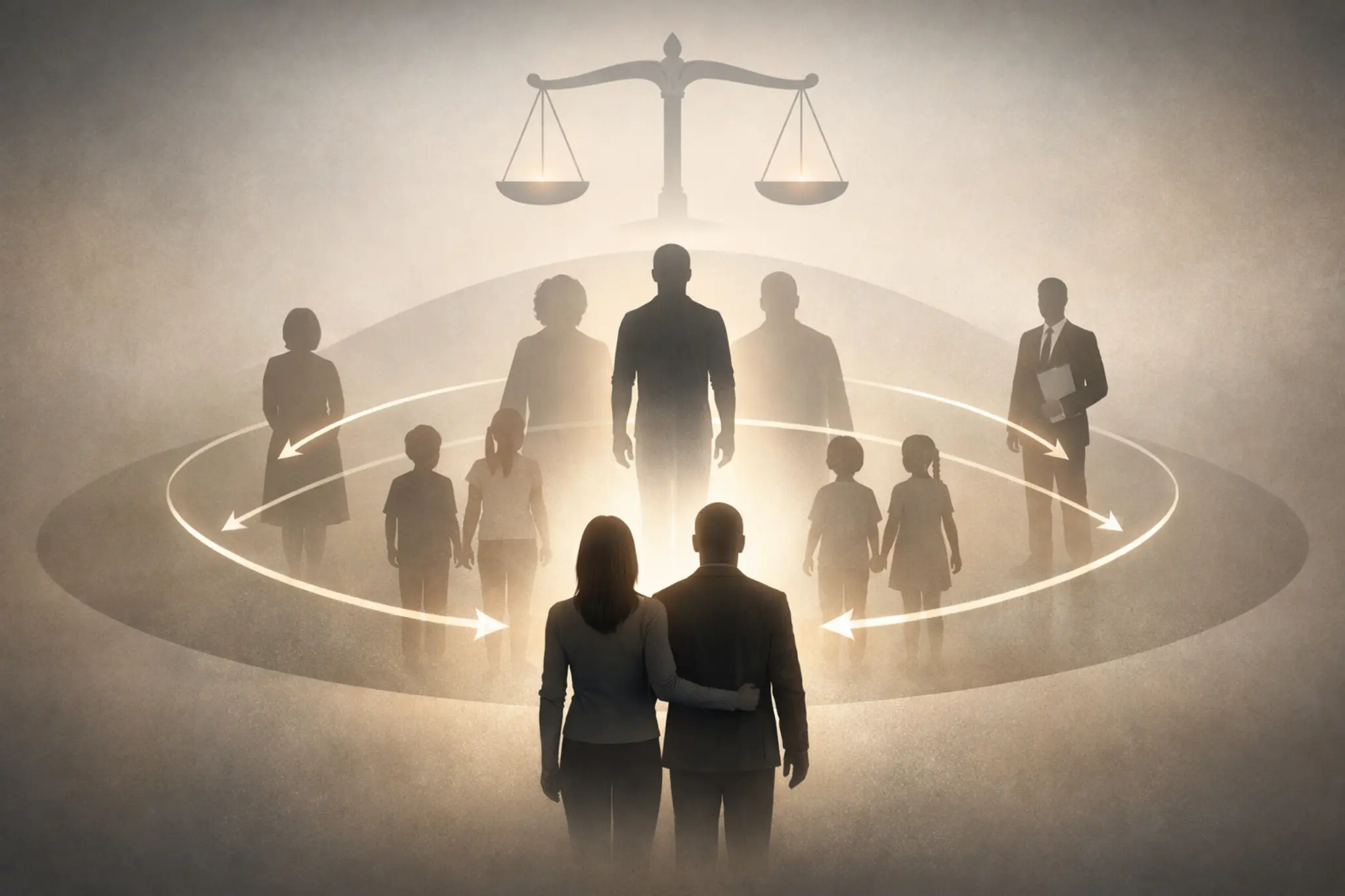 Who can file a wrongful death lawsuit in Georgia illustrated with family hierarchy including spouse children parents and estate representative